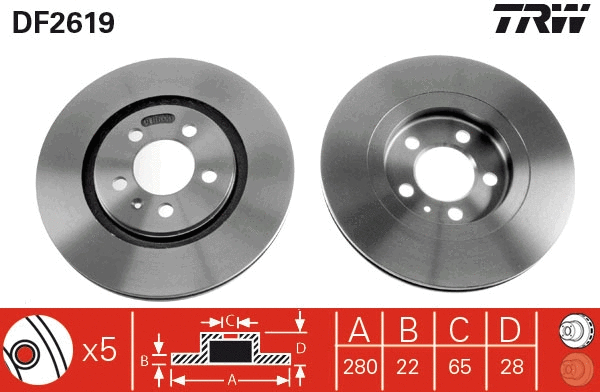 Brake Disc (DF2619)
