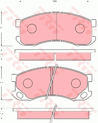Brake Pad Set, disc brake (GDB7102)