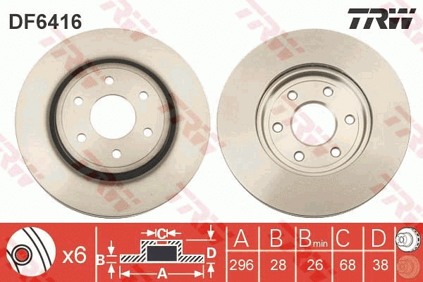 Brake Disc (DF6416)