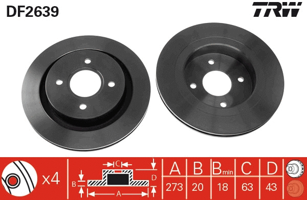 Brake Disc (DF2639)