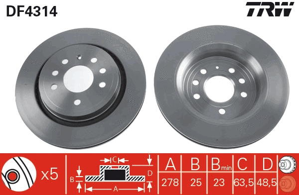 Brake Disc (DF4314)