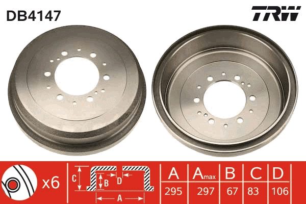 Brake Drum (DB4147)