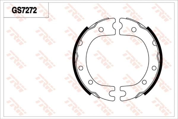 Brake Shoe Set, parking brake (GS7272)