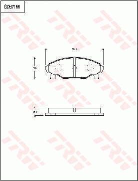 Brake Pad Set, disc brake (GDB7188)