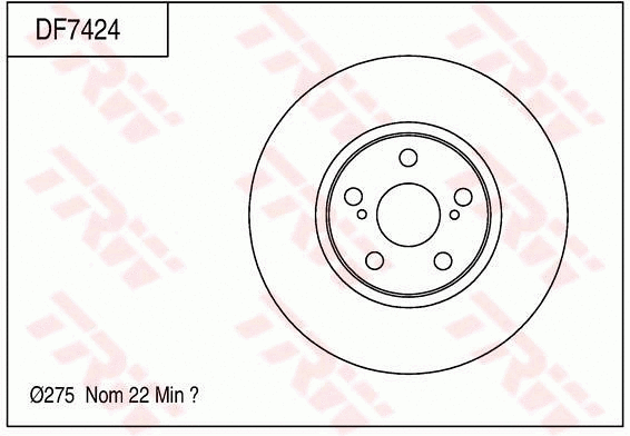Brake Disc (DF7424)