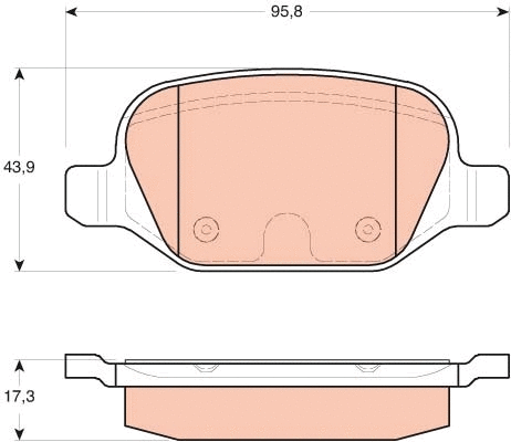 Brake Pad Set, disc brake (GDB1646)