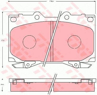Brake Pad Set, disc brake (GDB7072)