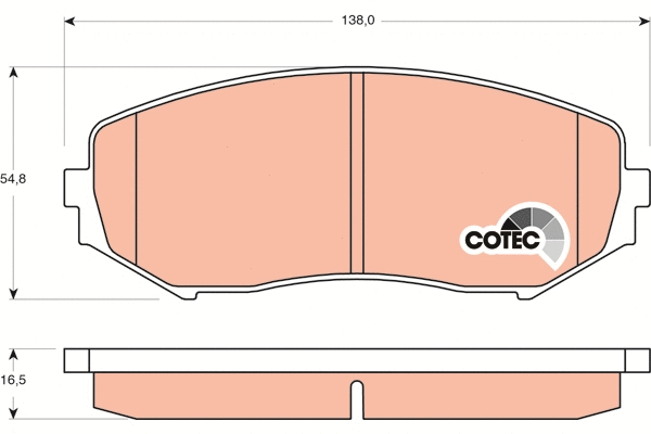 Brake Pad Set, disc brake (GDB3443)