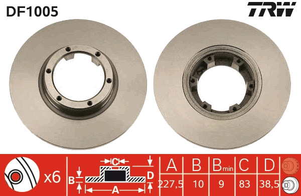 Brake Disc (DF1005)