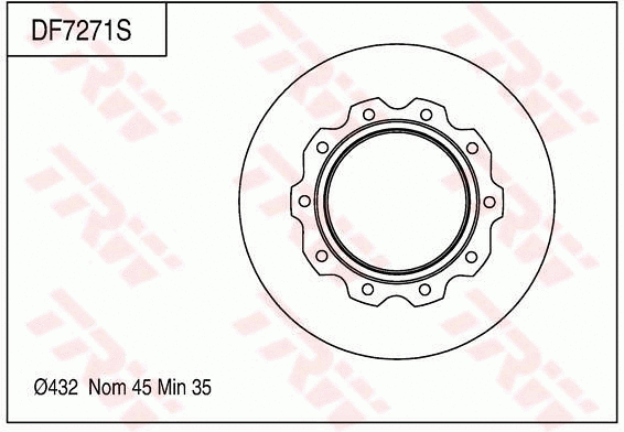 Brake Disc (DF7271S)