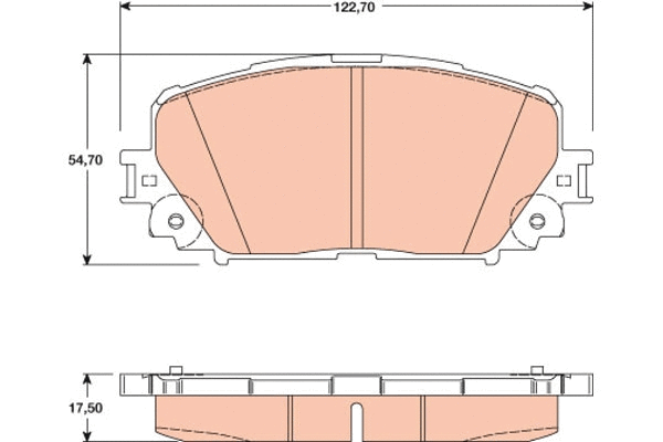 Brake Pad Set, disc brake (GDB3460)