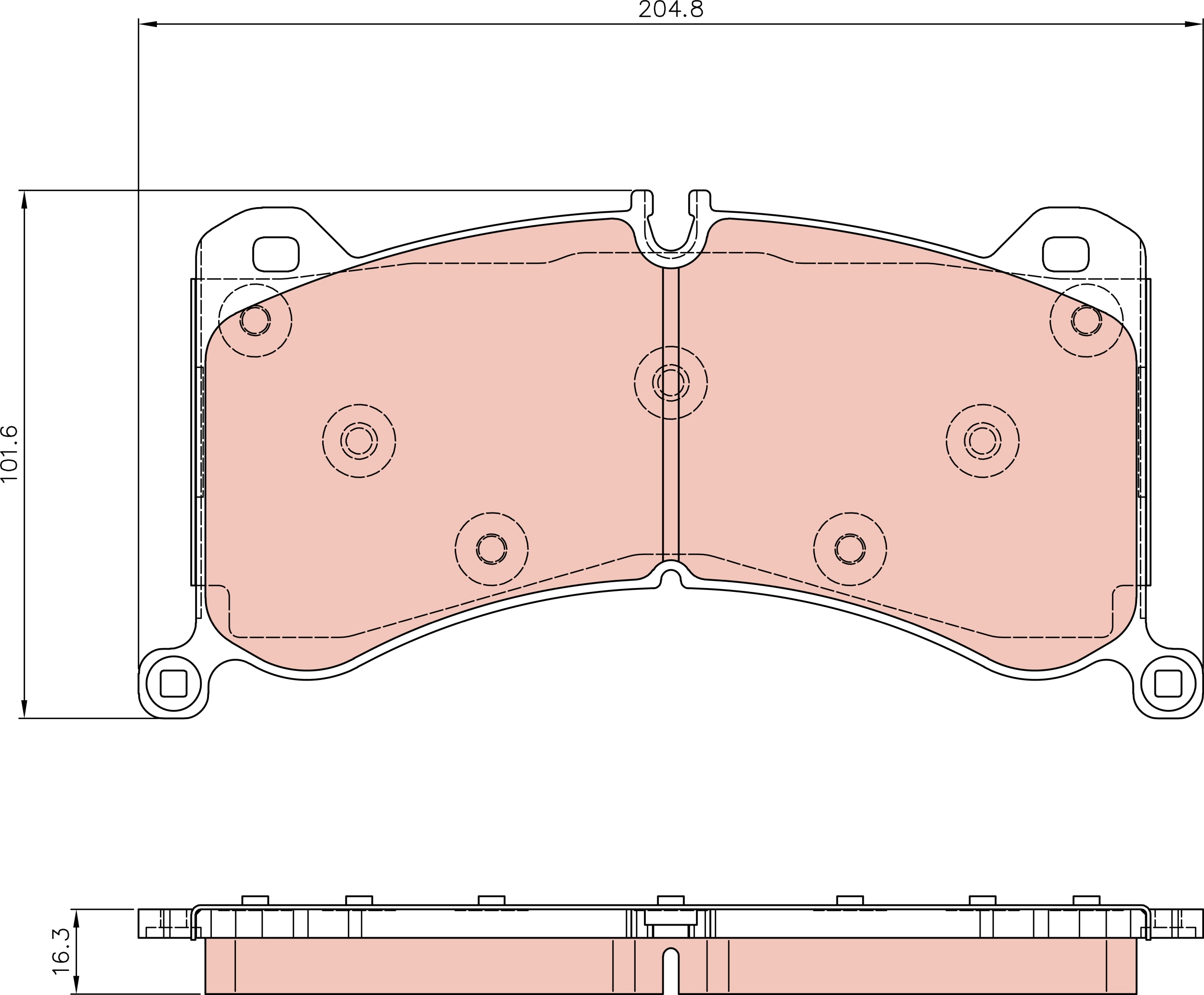 Brake Pad Set, disc brake (GDB8374)