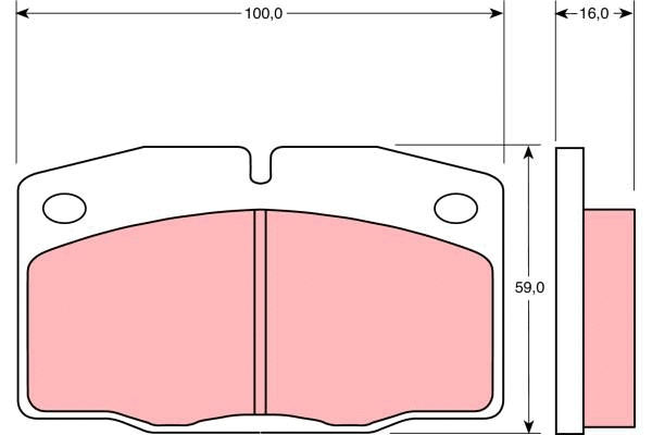 Brake Pad Set, disc brake (GDB330)