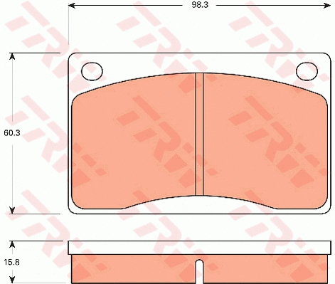 Brake Pad Set, disc brake (GDB7523)