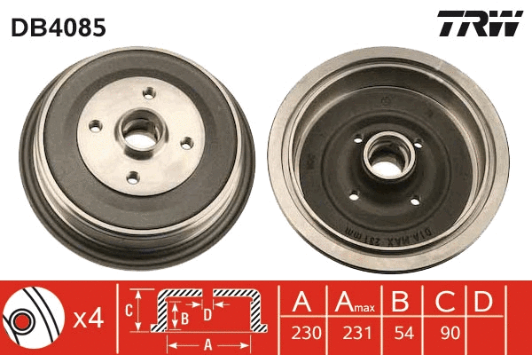 Brake Drum (DB4085)