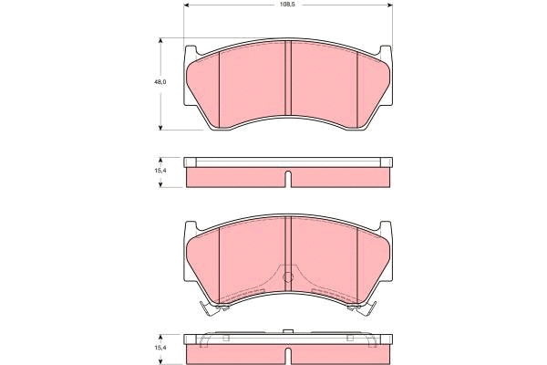 Brake Pad Set, disc brake (GDB3391)