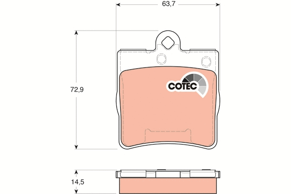 Brake Pad Set, disc brake (GDB1545)