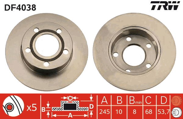 Brake Disc (DF4038)