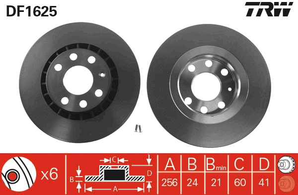 Brake Disc (DF1625)