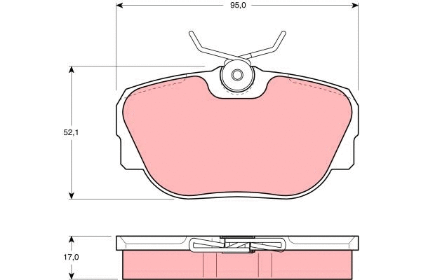 Brake Pad Set, disc brake (GDB850)