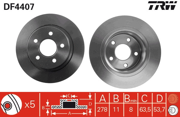 Brake Disc (DF4407)