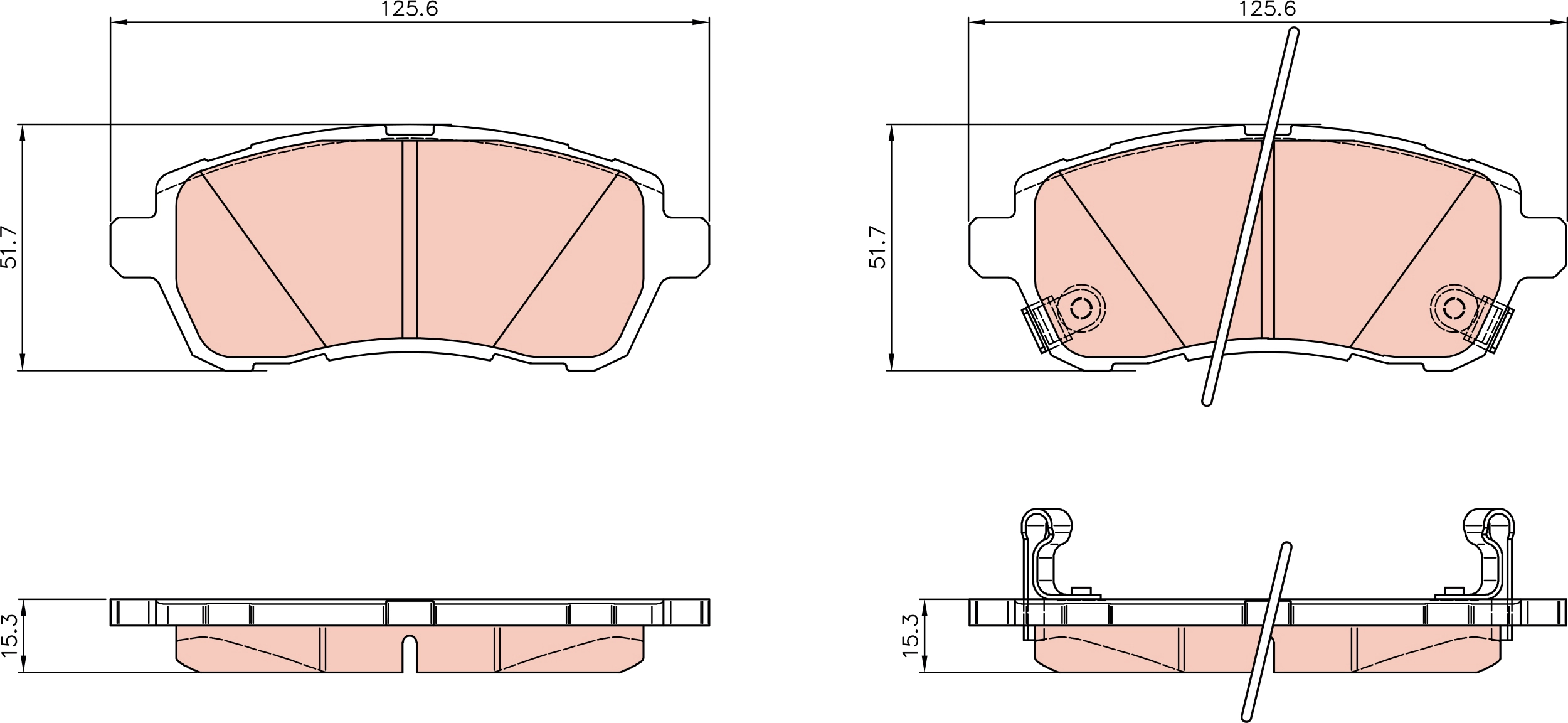 Brake Pad Set, disc brake (GDB8961)