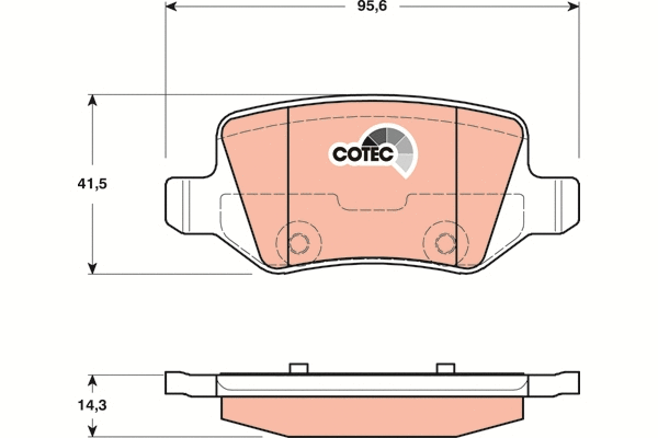 Brake Pad Set, disc brake (GDB1481)