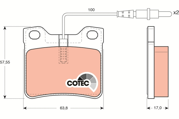 Brake Pad Set, disc brake (GDB1289)
