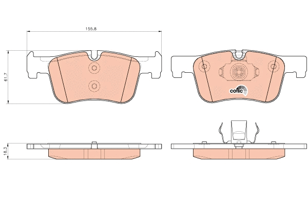 Brake Pad Set, disc brake (GDB1934)