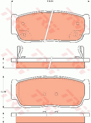 Brake Pad Set, disc brake (GDB7687)