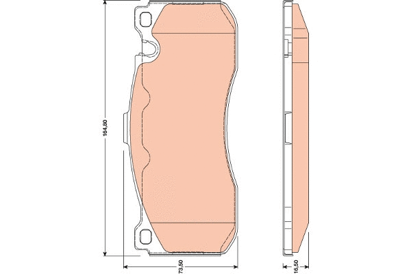Brake Pad Set, disc brake (GDB1802)