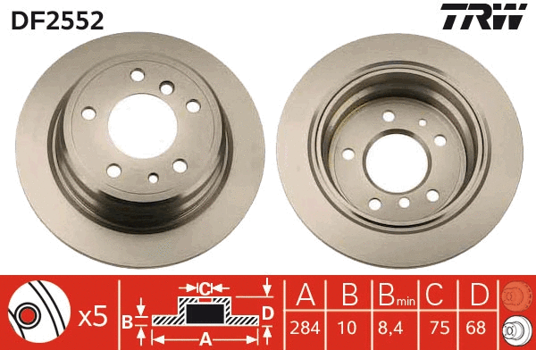 Brake Disc (DF2552)