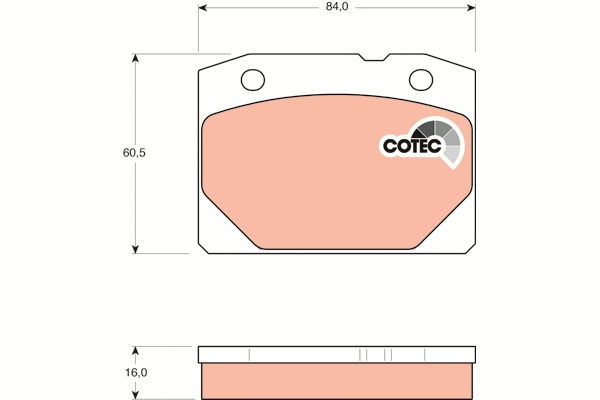 Brake Pad Set, disc brake (GDB140)
