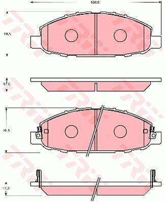 Brake Pad Set, disc brake (GDB7629)
