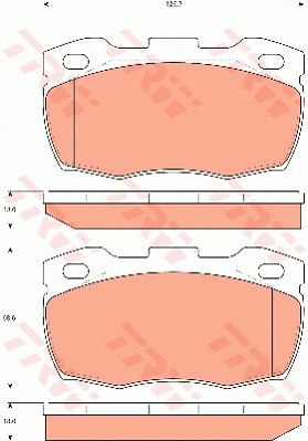 Brake Pad Set, disc brake (GDB7591)