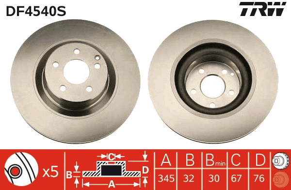 Brake Disc (DF4540S)