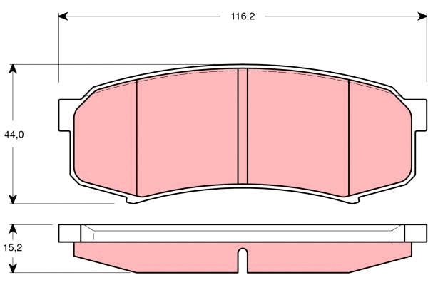 Brake Pad Set, disc brake (GDB3280)