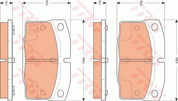 Brake Pad Set, disc brake (GDB7519)