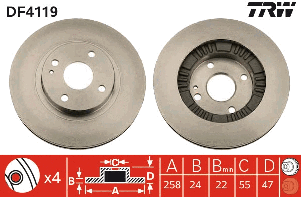 Brake Disc (DF4119)