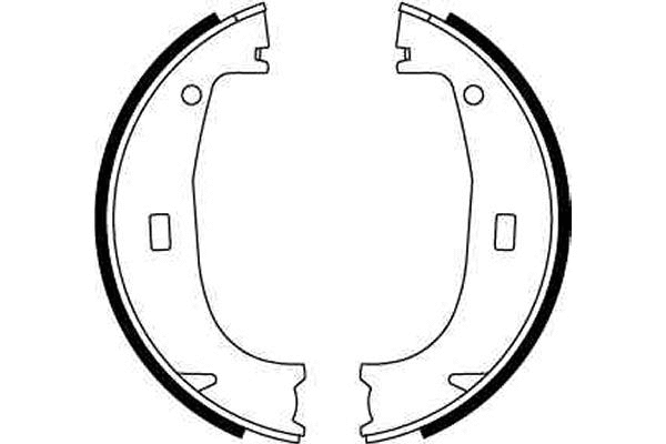 Brake Shoe Set, parking brake