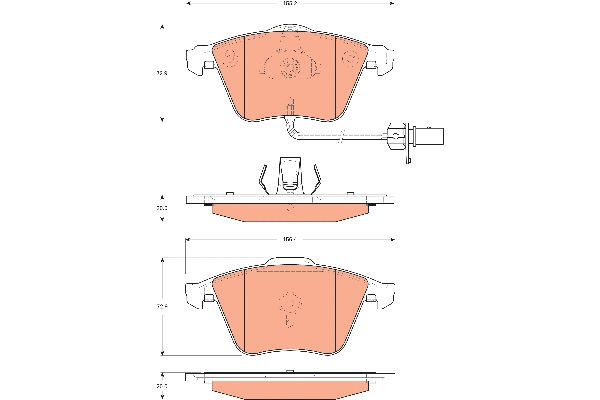 Brake Pad Set, disc brake (GDB1689)