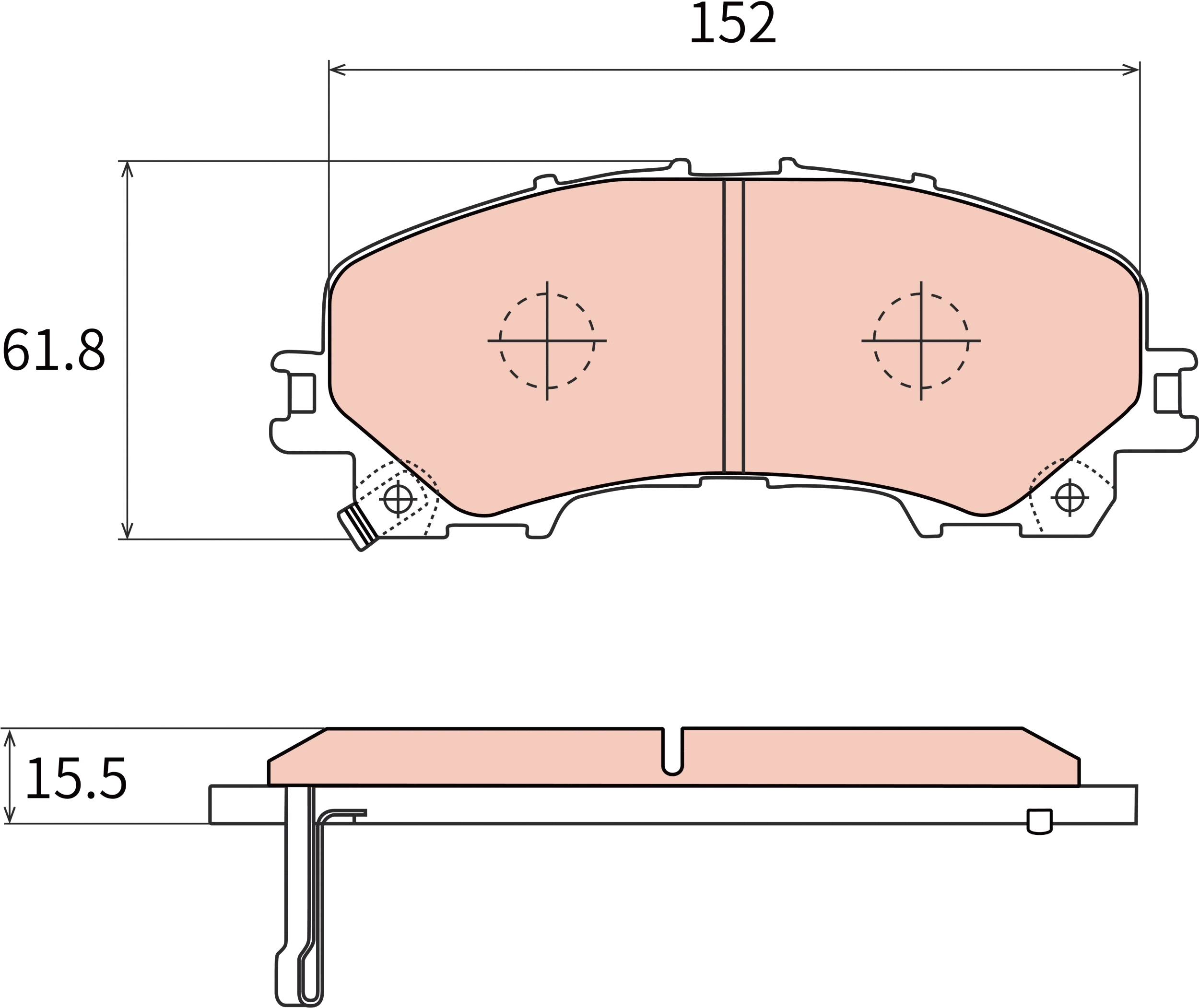 Brake Pad Set, disc brake (GDB7985)