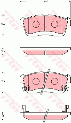 Brake Pad Set, disc brake (GDB7690)