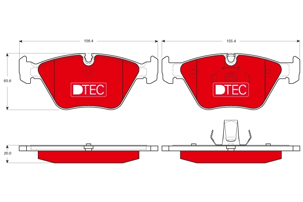 Brake Pad Set, disc brake (GDB1531DTE)
