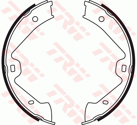 Brake Shoe Set, parking brake (GS8776)