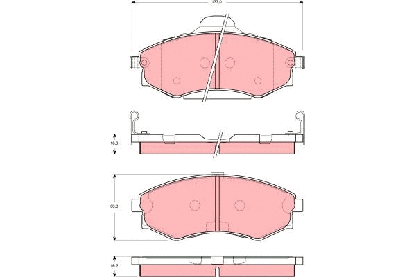 Brake Pad Set, disc brake (GDB3259)