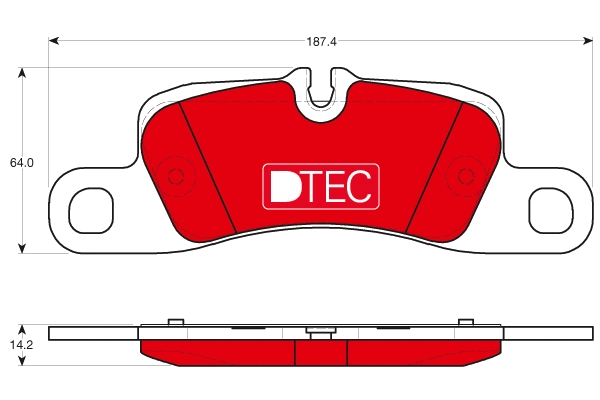 Brake Pad Set, disc brake (GDB1839DTE)