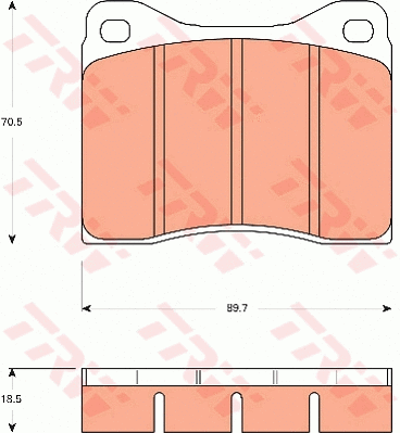 Brake Pad Set, disc brake (GDB7540)