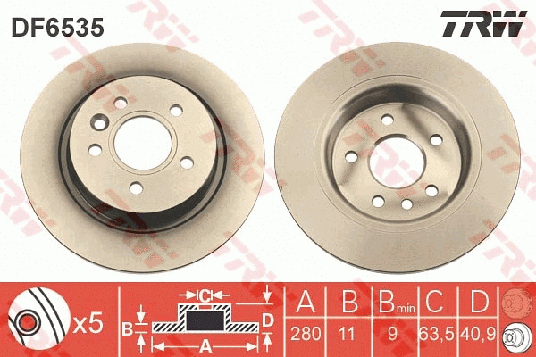 Brake Disc (DF6535)