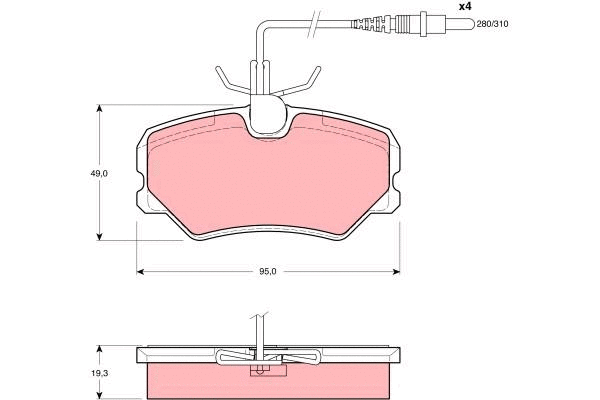 Brake Pad Set, disc brake (GDB1039)